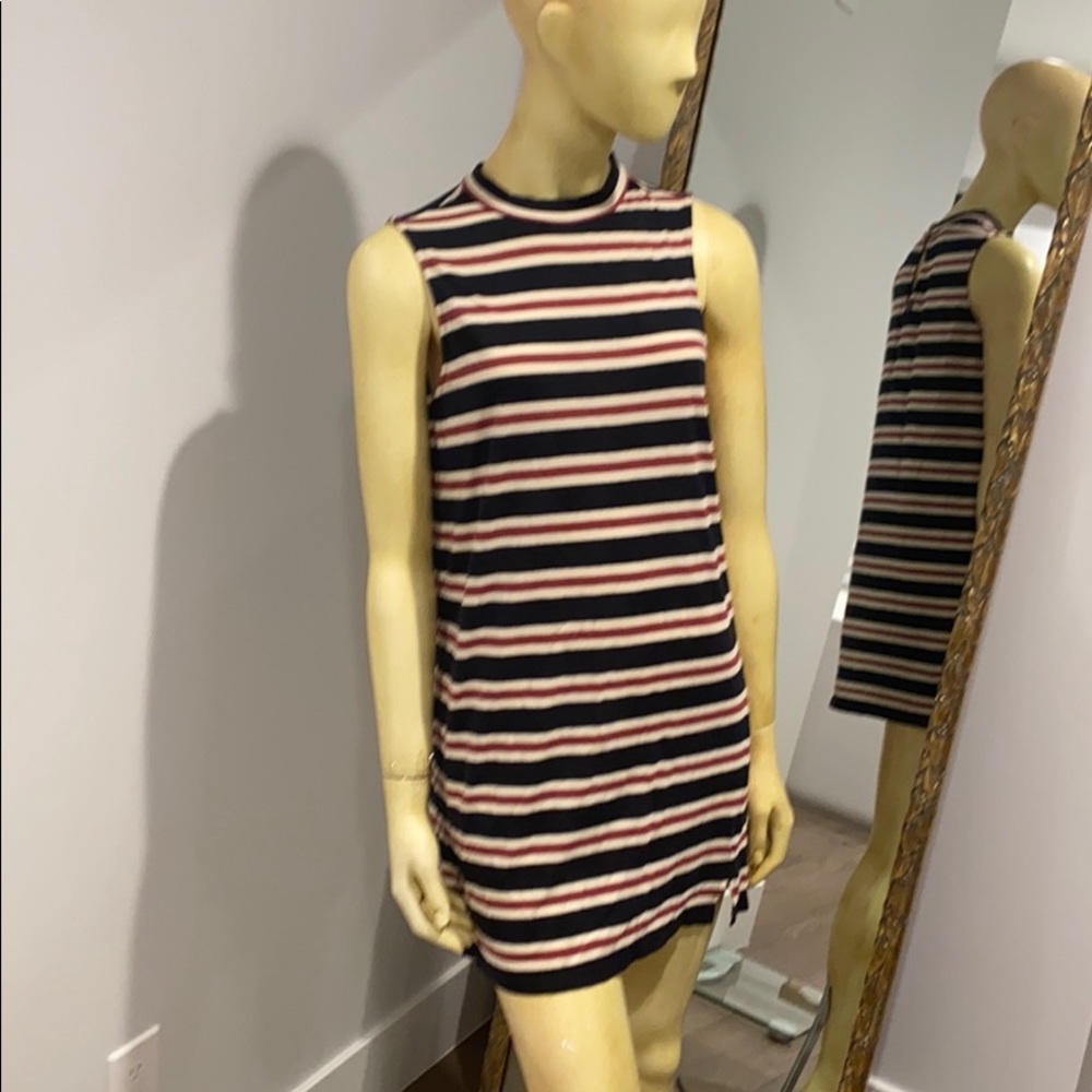 Dress with stripes